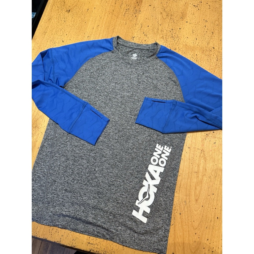Hoka one one Long sleeve running shirt athletic Rabbit medium mens or women's